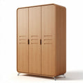 Armoire en bois de couleur naturelle pour rangement 150 x 80 x 200cm
