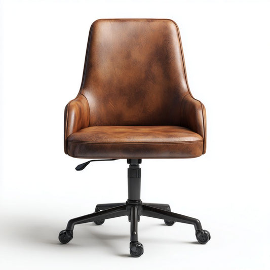 Chaise de bureau en tissu noir avec roulettes dimensions 60 x 60 x 85cm